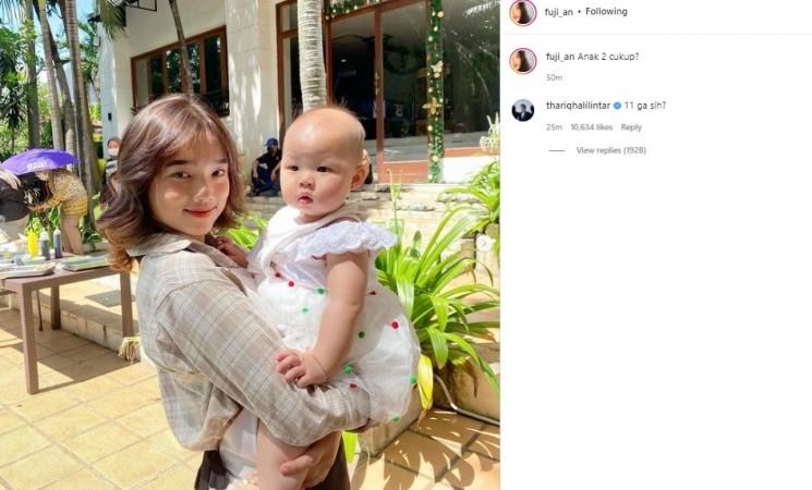 Fuji adik ipar Vanessa Angel. (Instagram/@fuji_an)