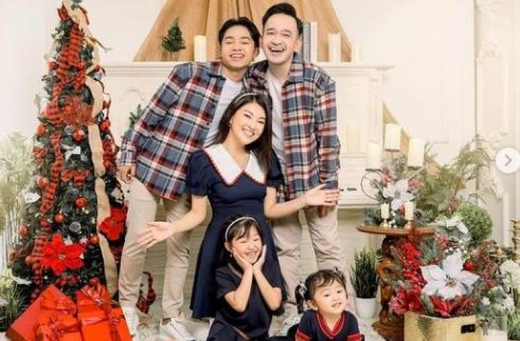 Momen Keluarga Ruben Onsu Rayakan Natal. (Instagram/ruben_onsu)