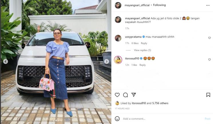 Mayangsari pamer mobil mewah. (Instagram/mayangsari_official)