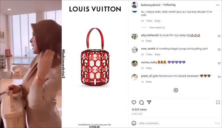 Syahrini kedapatan pajang lentera Rp100 juta di rumah. (Instagram/@syahrinifashion2)
