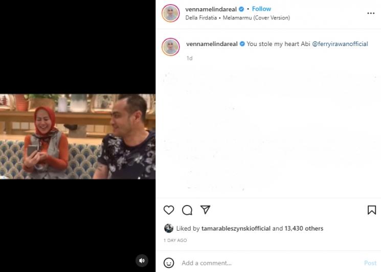 Ferry Irawan dikabarkan melamar Venna Melinda. (Instagram/vennamelindareal)