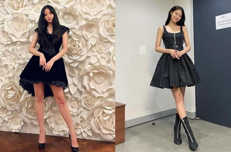 Adu gaya Jisoo Blackpink dan Seolhyun AOA (Instagram/@sooyaaa__/@sh_9513)