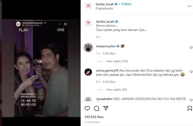 Tretan Muslim beri komentar (Instagram/@lambe_turah)