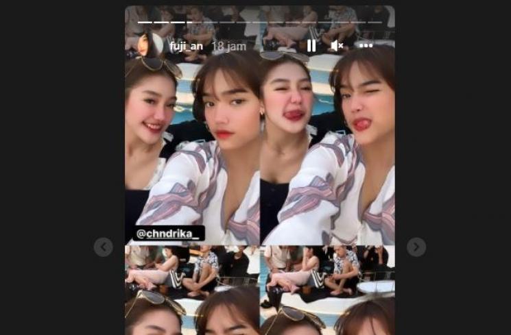  Momen Fuji dan Chandrika Chika di Bali (instagram/@chndrika_/@fuji_an)