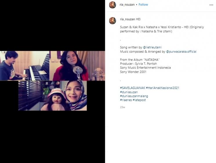 Potret Terbaru Ria Enes dan Boneka Susan. (Instagram/@ria_nsuzan)