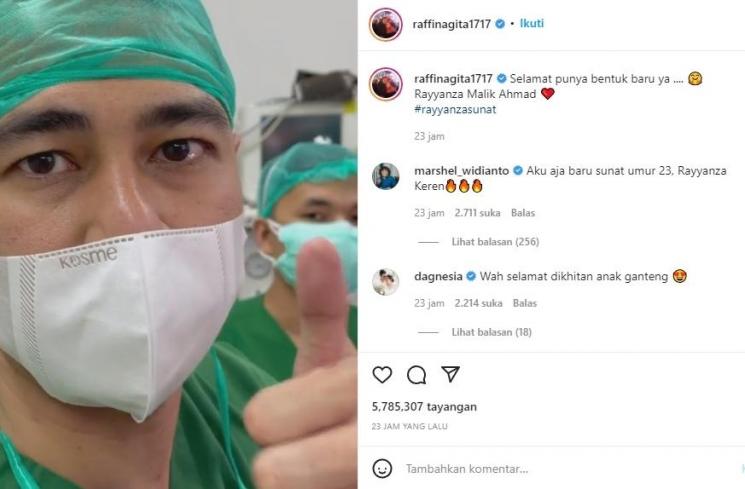 Momen Baby Rayyanza Disunat (instagram/@raffinagita1717)