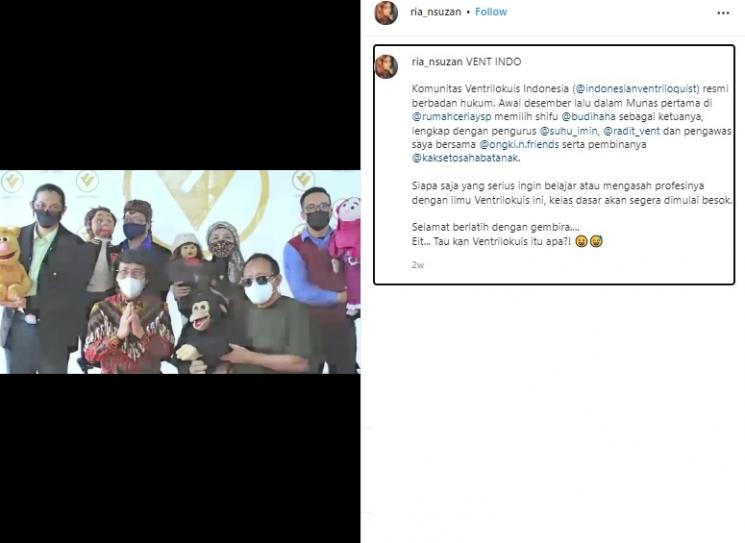 Potret Terbaru Ria Enes dan Boneka Susan. (Instagram/@ria_nsuzan)