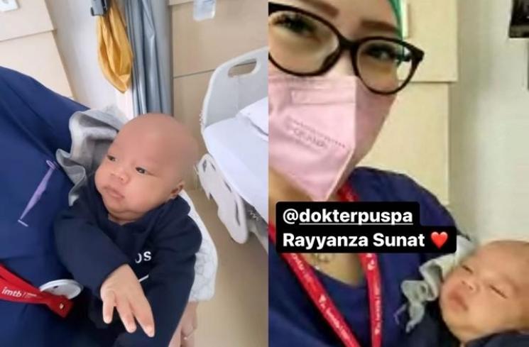 Momen Baby Rayyanza Disunat (instagram/@raffinagita1717)