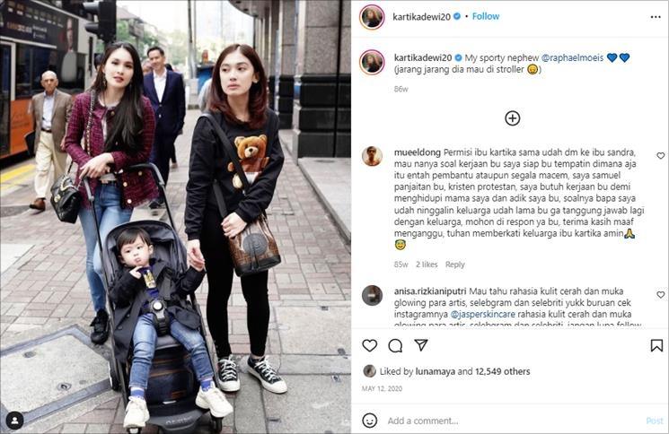 Sandra Dewi dan sang adik, Kartika Dewi. (Instagram/@kartikadewi20)