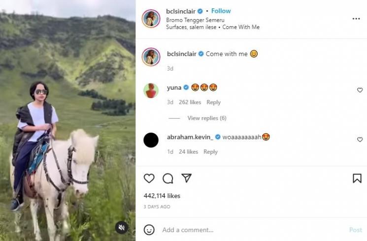 Momen BCL Liburan Bareng Anak di Bromo (instagram/@bclsinclair)