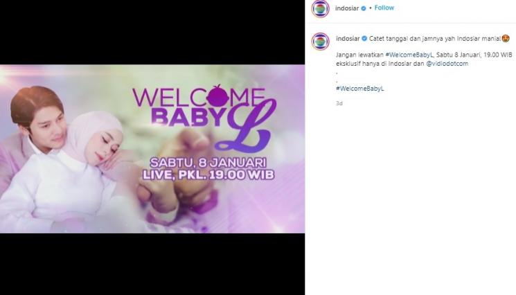 Acara Welcome Baby L. (Instagram/@indosiar)