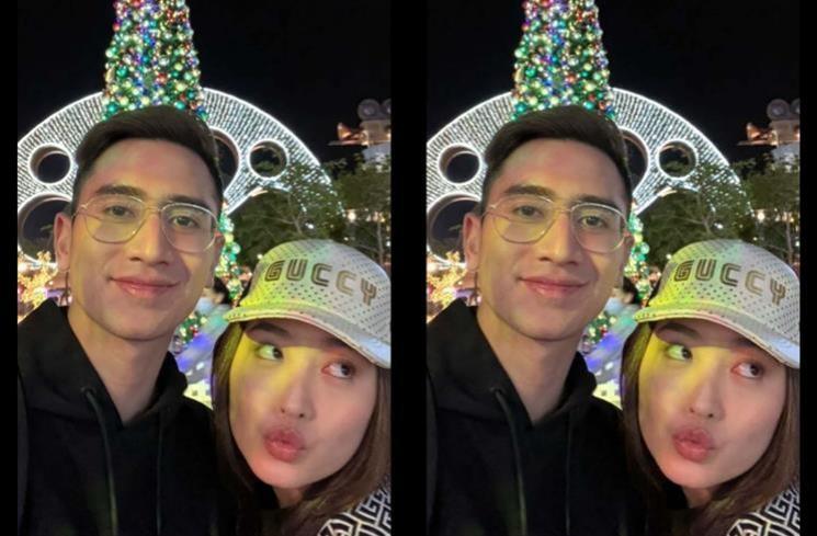 Momen Natasha Wilona dan Verrell Bramasta Liburan Bareng di Dubai. (Instagram/@bramastavrl)
