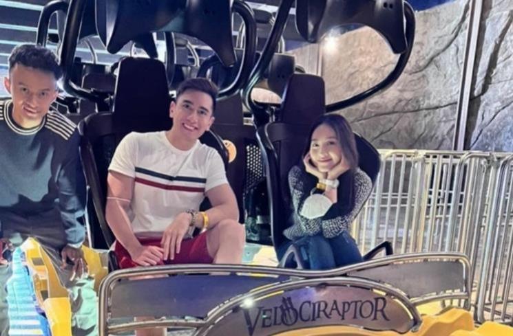 Momen Natasha Wilona dan Verrell Bramasta Liburan Bareng di Dubai. (Instagram/@bramastavrl)