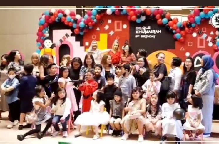 Potret Pesta Ultah Bilqis Anak Ayu Ting Ting. (Instagram/@nendiaprimarasaofficial)