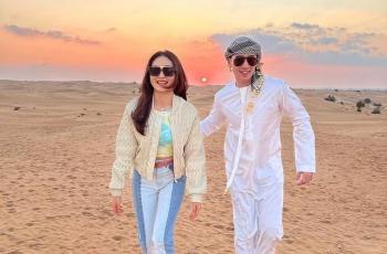 10 Potret Liburan Verrell Bramasta di Dubai Bareng Natasha Wilona, Balikan?