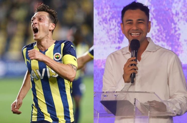 Mesut Ozil dan Raffi Ahmad. (Kolase Instagram)