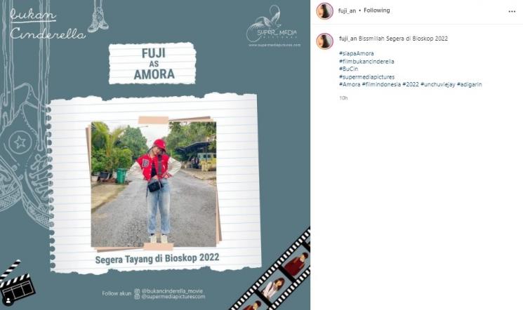 Fuji debut akting di film Bukan Cinderella. (Instagram/@fuji_an)