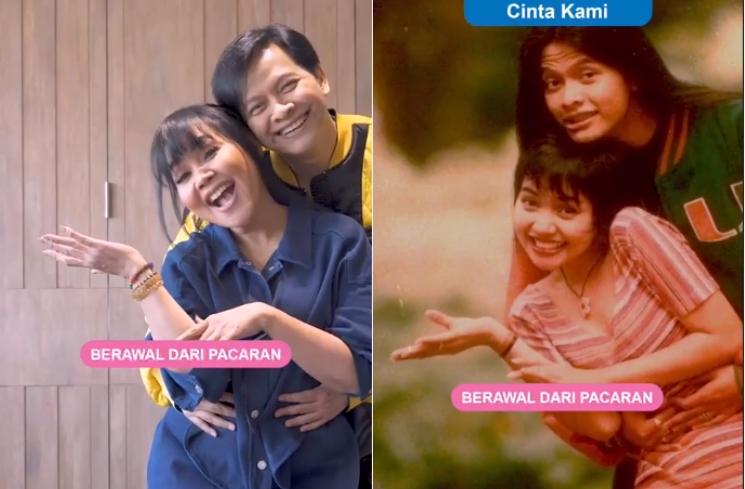 Dewi Gita dan Armand Maulana merayakan ultah pernikahan. (Instagram/dewigita01)