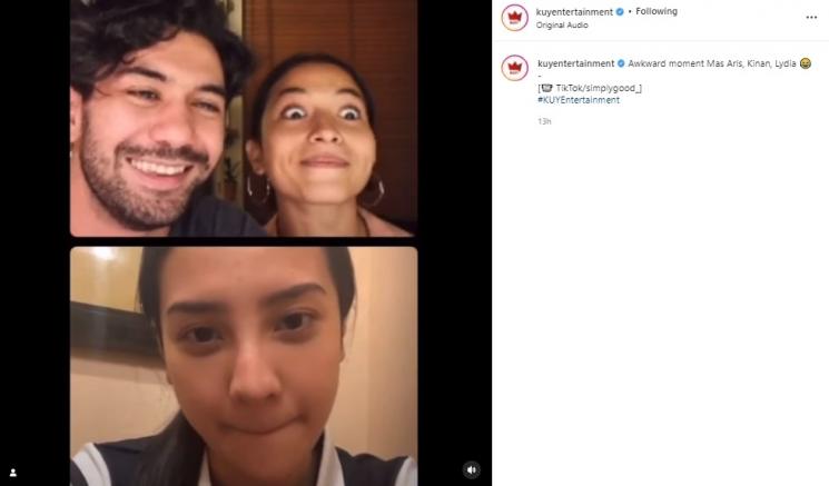 Reza Rahadian, Putri Marino dan Anya Geraldine live bareng. (Instagram)