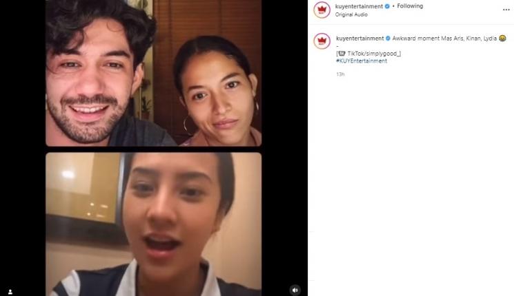 Reza Rahadian, Putri Marino dan Anya Geraldine live bareng. (Instagram)