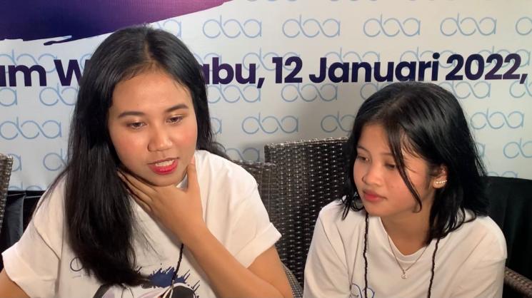 Adik Vanessa Angel, Mayang dan Chika. (MataMata.com/Adiyoga Priyambodo)