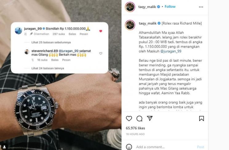 unggahan Taqy Malik (Instagram@taqy_malik)