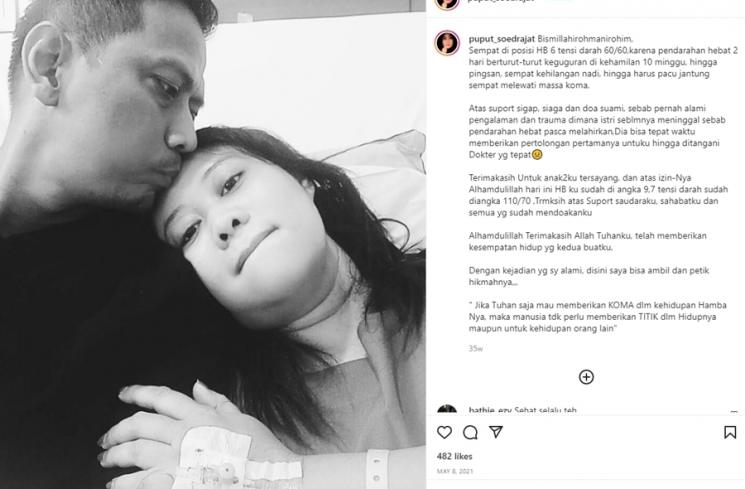 Potret Mesra Doddy Sudrajat dan Istri (instagram/@dodysoedrajat_1/@puput_soedrajat)
