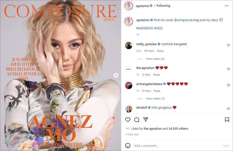 Agnez Mo mejeng di majalah ternama Amerika. (Instagram/@agnezmo)