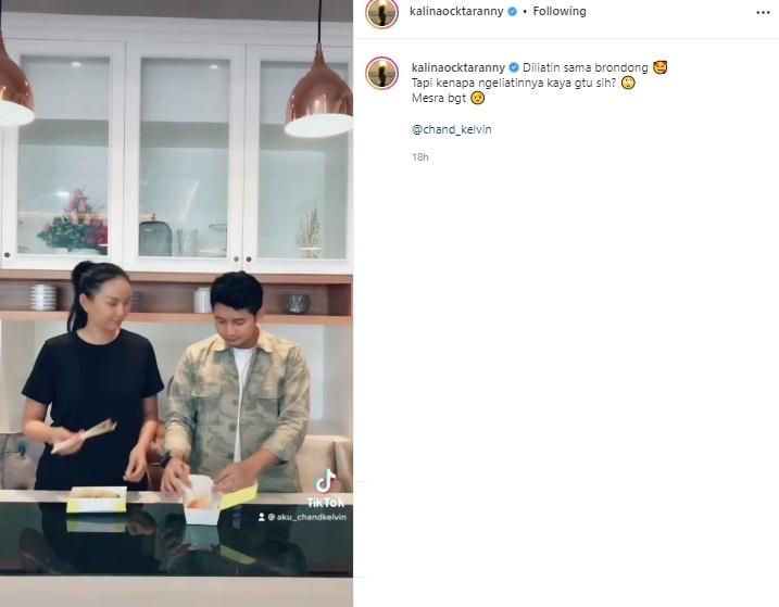 Kalina Oktarani dan Chand Kelvin. (Instagram/@kalinaocktaranny)