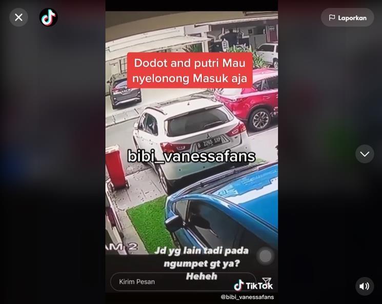 Fuji bongkar CCTV saat Doddy Sudrajat datang ke rumah. (TikTok/@bibi_vanessafans)