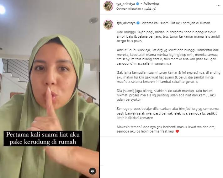 Tya Ariestya berhijab (Instagram/@tya_ariestya)