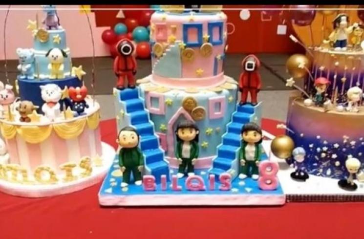 Potret anak artis rayakan ulang tahun bertema BTS. (Instagram/nendiaprimarasaofficial)