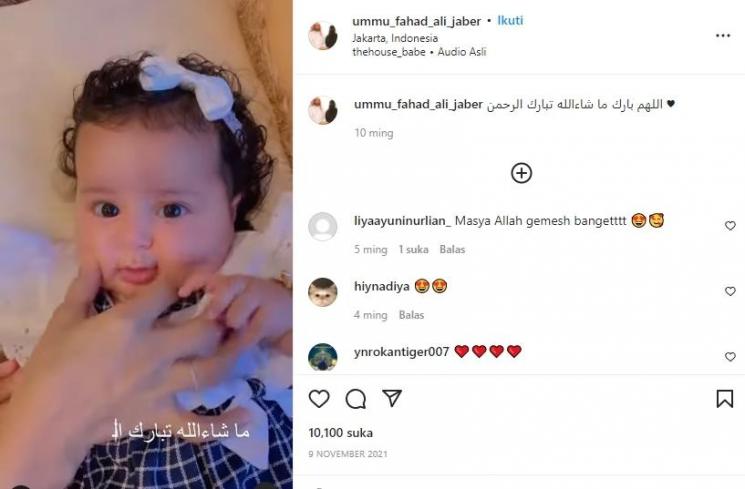 Potret Jood Putri Bungsu Syekh Ali Jaber (instagram/@ummu_fahad_ali_jaber)