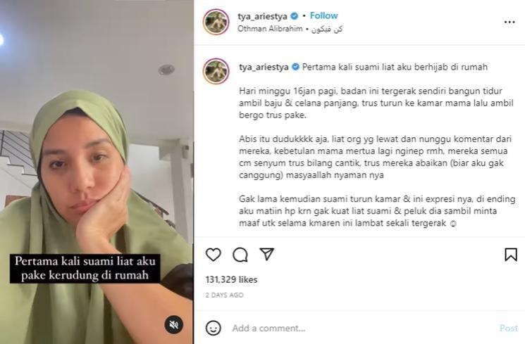 Potret Tya Ariestya Berhijab (instagram/@tya_ariestya)