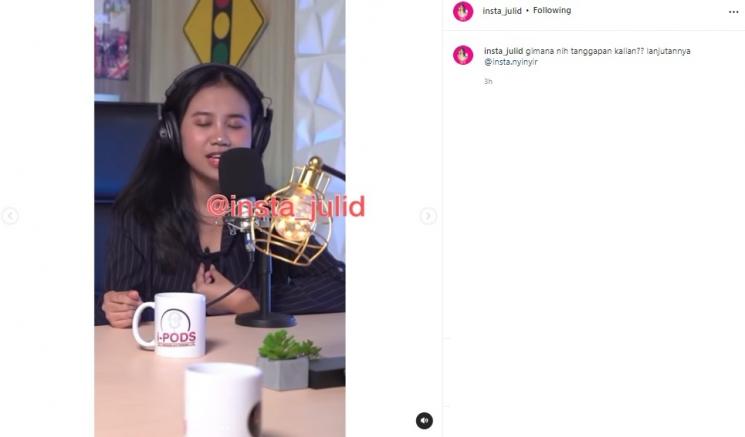 Suara Mayang dipuji bagus. (Instagram)
