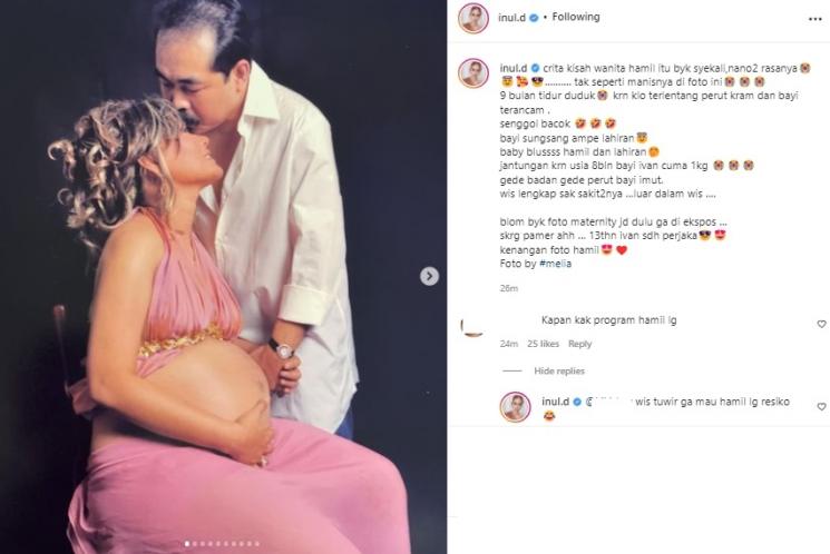 Foto Maternity Inul Daratista. (Instagram/@inul.d)