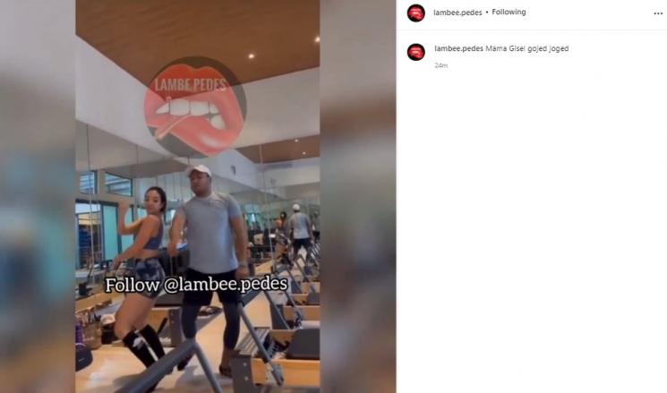 Gisella Anastasia joget-joget di Gym. (Instagram)