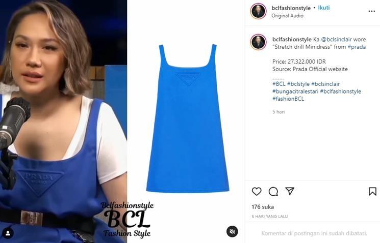 Harga Fashion Item Bunga Citra Lestari. (Instagram/@bclfashionstyle)
