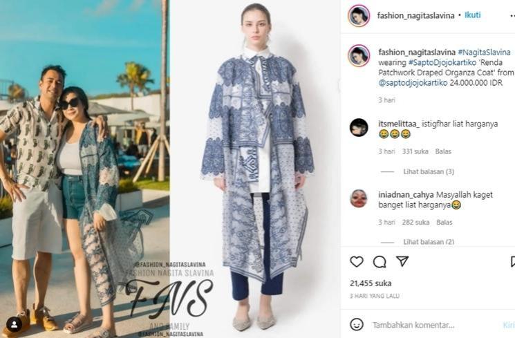 Outfit Mewah Nagita Slavina Liburan di Bali (instagram/@fashion_nagitaslavina)