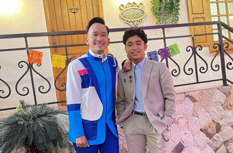 Potret Betrand Onsu ikut ayah rapat (Instagram/@ruben_onsu)