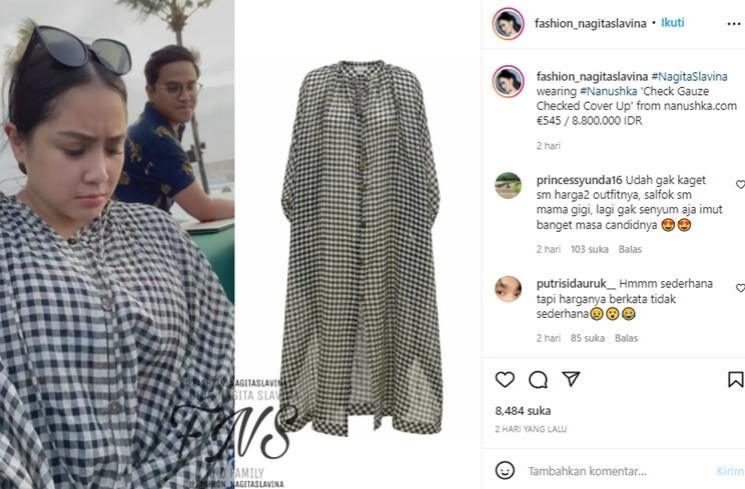 Outfit Mewah Nagita Slavina Liburan di Bali (instagram/@fashion_nagitaslavina)