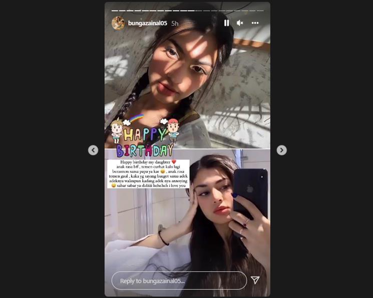 Bunga Zainal rayakan ulang tahun putri sambung, Kareena Kaur. (Instagram/@bungazainal05)