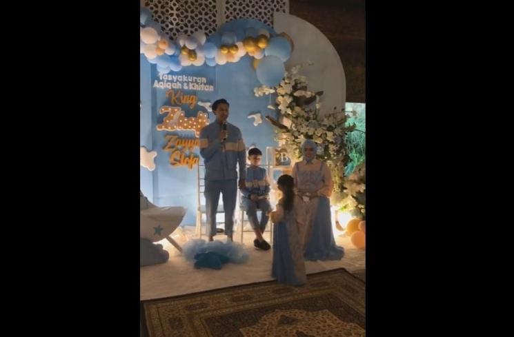 Potret acara Khitan dan Aqiqah anak bungsu Fairuz A Rafiq (Instagram/@pelangiaqiqah)