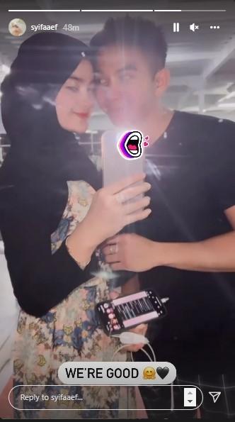Ridho DA dan Syifa Aisyah. (Instagram/@syifaaef)