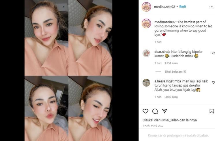 Profil Medina Zein (instagram/@medinazein92)