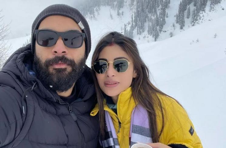 Potret Honeymoon Mouni Roy (Instagram/@nambiar13)