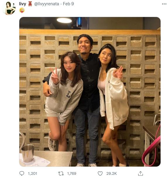 Livy Renata bersama Desta. (Twitter/livyyrenata)