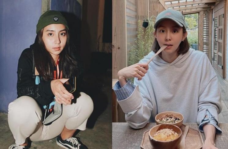 Adu gaya Clairine Clay dan Uee (Instagram/@clairineclay/@kim_uieing49)