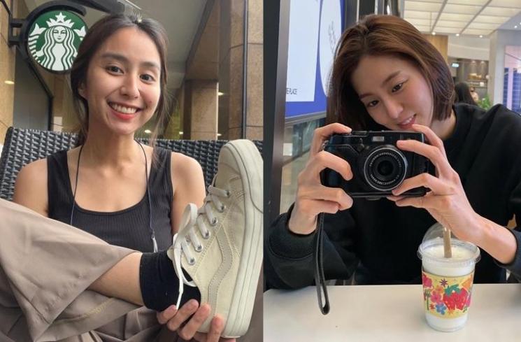 Adu gaya Clairine Clay dan Uee (Instagram/@clairineclay/@kim_uieing49)