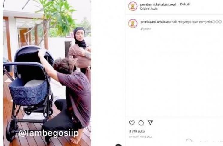 Artis punya stroller bayi mahal (Instagram/@pembasmi.kehaluan.reall)